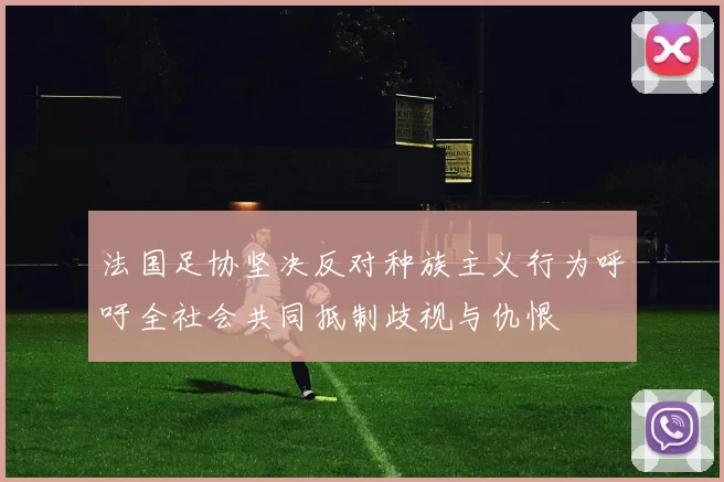 法国足协坚决反对种族主义行为呼吁全社会共同抵制歧视与仇恨