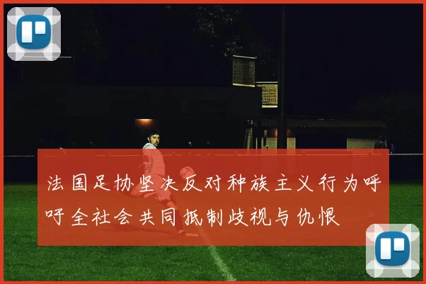 法国足协坚决反对种族主义行为呼吁全社会共同抵制歧视与仇恨