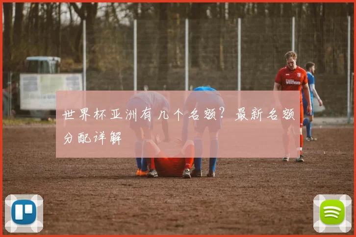 世界杯亚洲有几个名额?最新名额分配详解